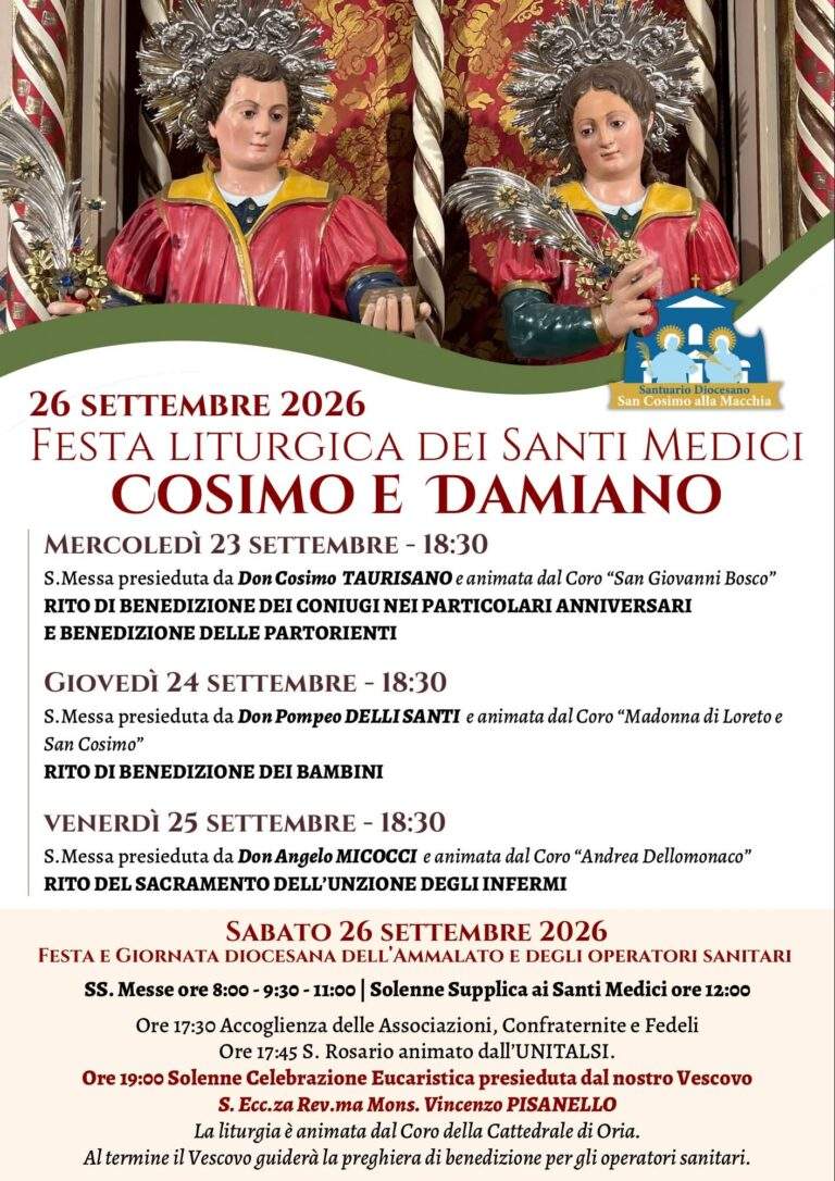 Locandina Festa SS. Medici 2026